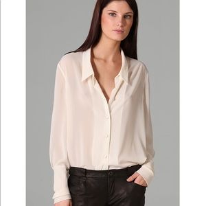 Hard to find Theyskens for Theory silk funky top.